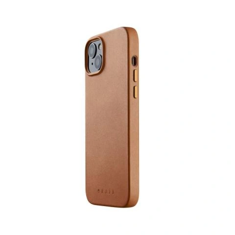 Mujjo Leather Case with MagSafe iPhone 14 15 Plus brown