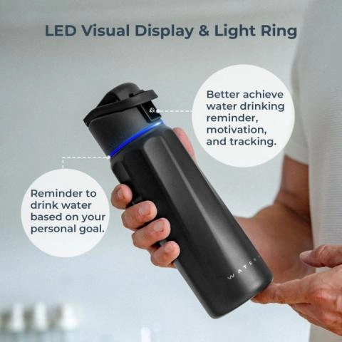 Waterh Smart Water Bottle Hydration Tracker WaterH Boost Smart