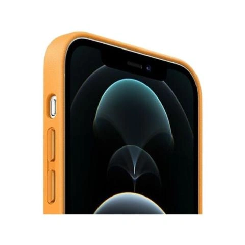 Apple Leather MagSafe Case iPhone 12 Pro Max California Poppy