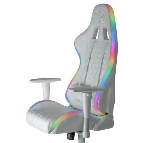 White Gaming Chairs Rgb Led Chair Dowinx LED Gaming Chair With RGB