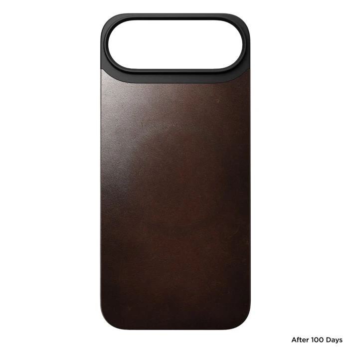 Nomad Magnetic Leather Case iPhone Air Rustic Brown Horween