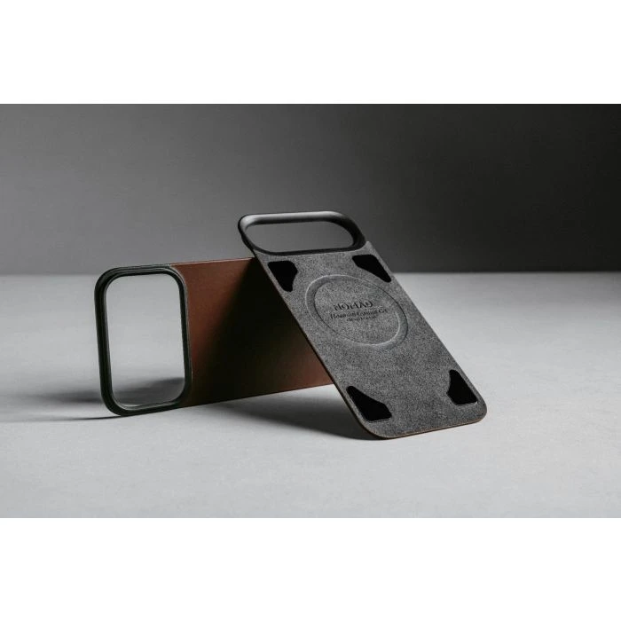 Nomad Magnetic Leather Case iPhone 17 Pro Max Rustic Brown Horween