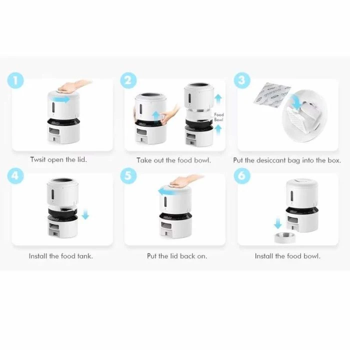 【新品未使用】PETLIBRO GRANARY 自動給餌器 ホワイト　3L Petlibro Granary Automatic Feeder 3L White