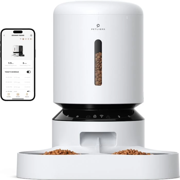 【新品未開封】PETLIBRO 自動給餌器 GRANARY 5L Petlibro Granary WIFI Dual Feeder 5L white