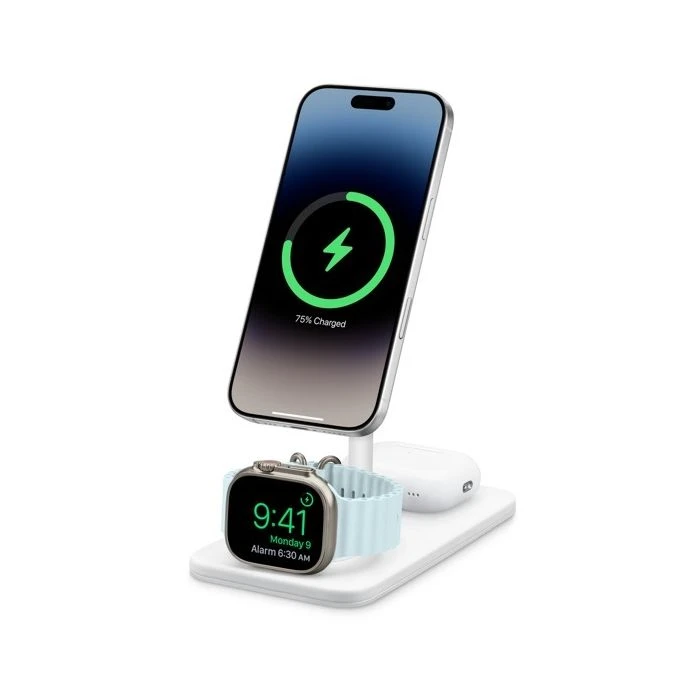 Twelve South HiRise Deluxe 3-in-1 Charging Stand White