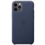 Apple leather case iPhone 11 Pro Midnight Blue sticky