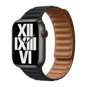 Apple Leather Link Apple Watch S/M 44mm / 45mm / 46mm / 49mm Midnight