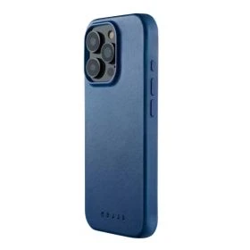 Mujjo Leather Case iPhone 16 Pro Max Blue