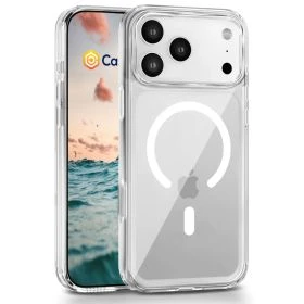 Casecentive Silicone MagSafe Case iPhone 17 Pro Max clear
