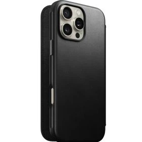 Nomad Modern Leather Folio iPhone 16 Pro Max Black