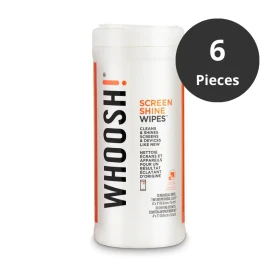 WHOOSH! Screen Shine Wipes 70 canister master case 6 pieces