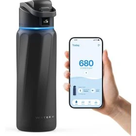 WaterH Boost Smart Water Bottle 946ml Black