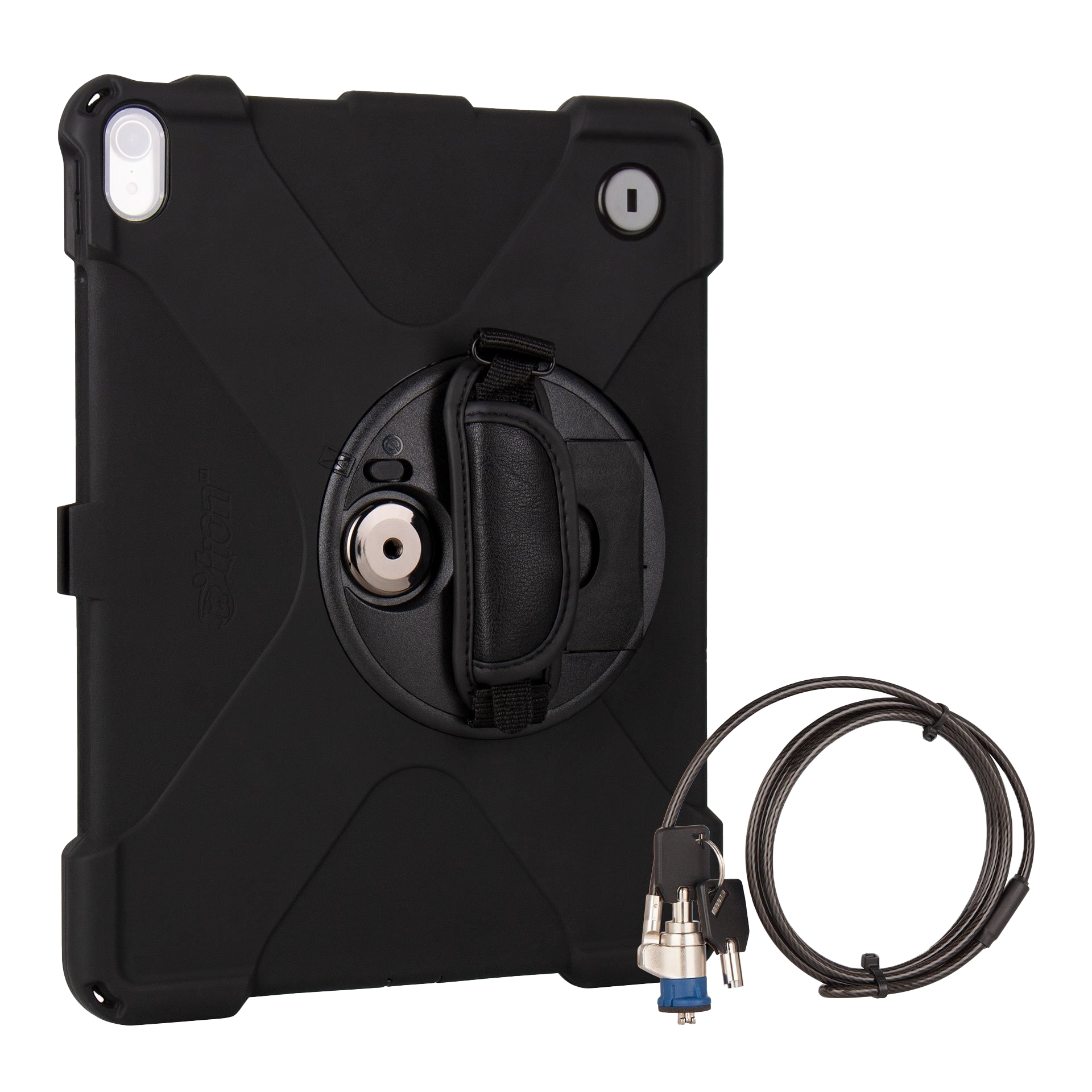 BUBM Organizador para Eléctronica Estuche para iPad Pro 10.5 Pulgadas Bolsa de Cables Funda de Bantería Extra Grande, PU Negro 