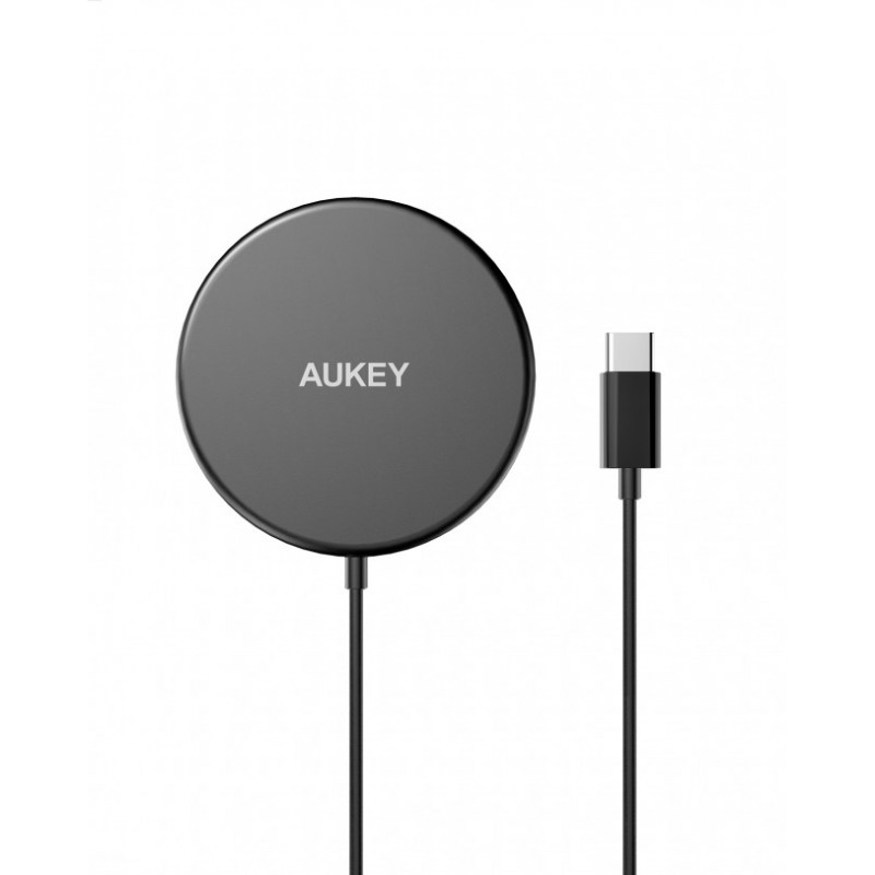 Aukey Aircore Magnetic Qi Wireless Charger 15W zwart