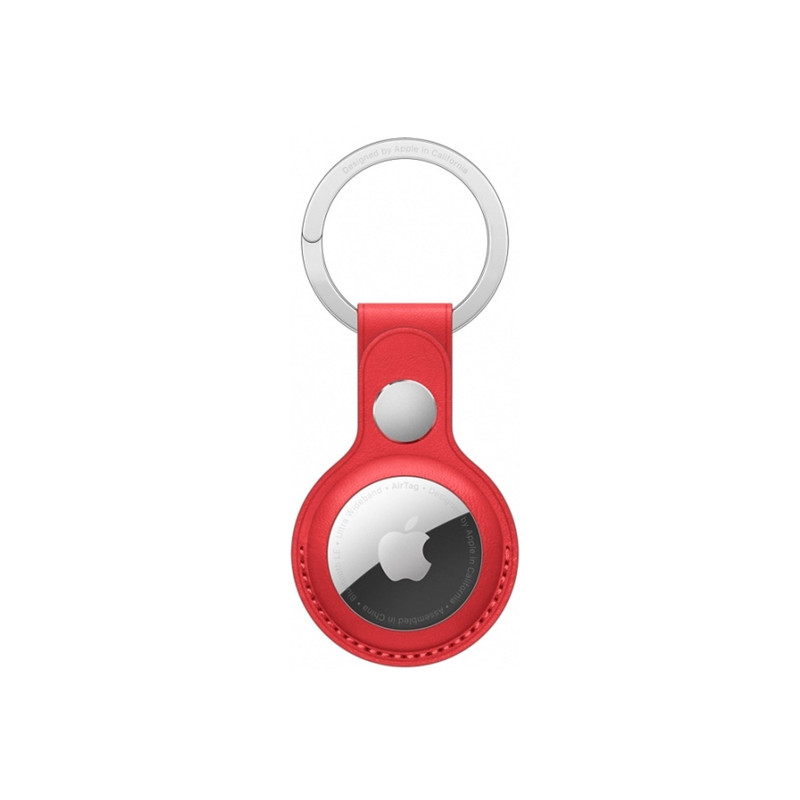 Apple AirTag Leather Key Ring (PRODUCT) RED