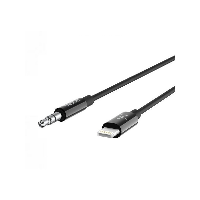 Belkin Lightning naar 3,5mm-audio Kabel 1,8m zwart 