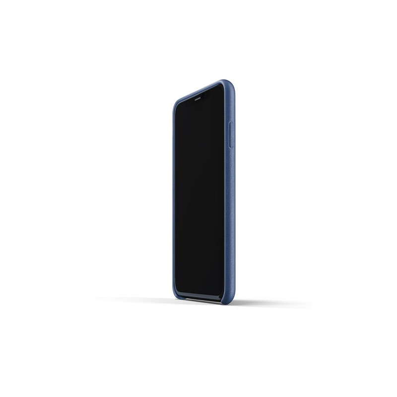 Mujjo Leather Case iPhone 11 Pro Max blauw