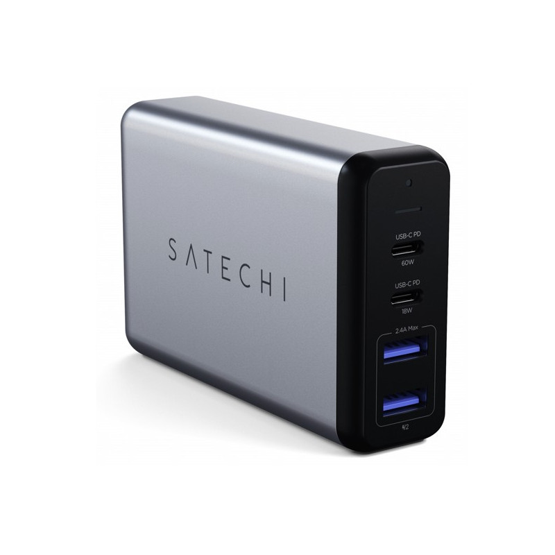 Satechi 75W Dual Type-C PD Travel Charger gray
