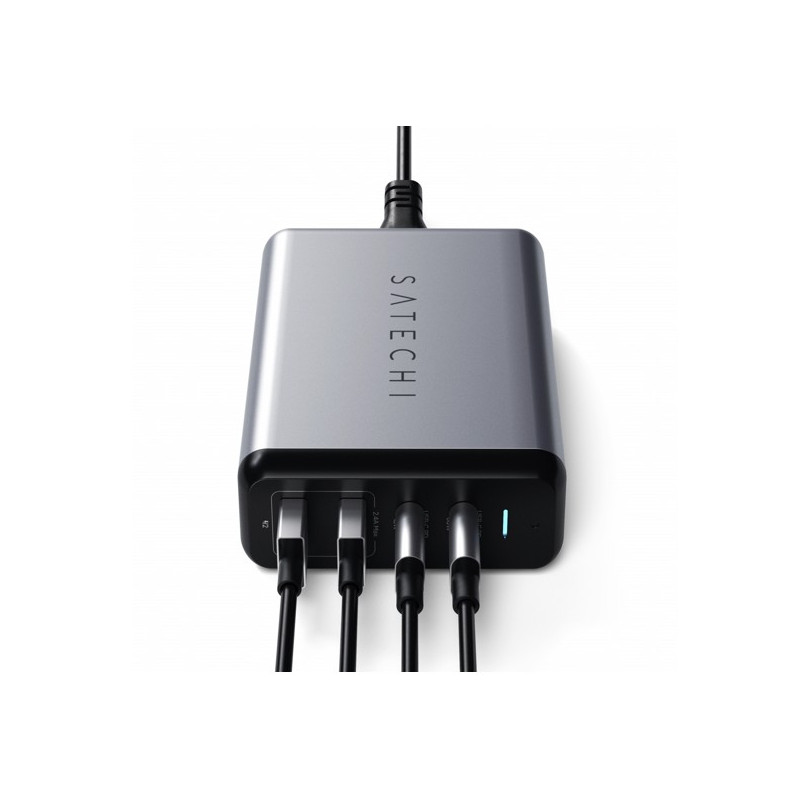 Satechi 75W Dual Type-C PD Travel Charger gray