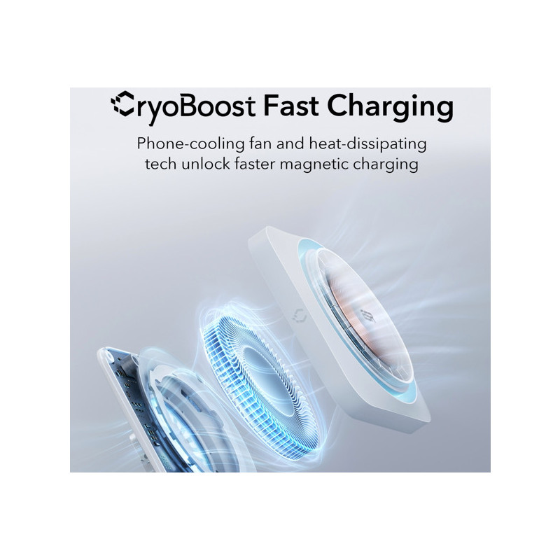 ESR HaloLock 2-in-1 Wireless Charger with CryoBoost