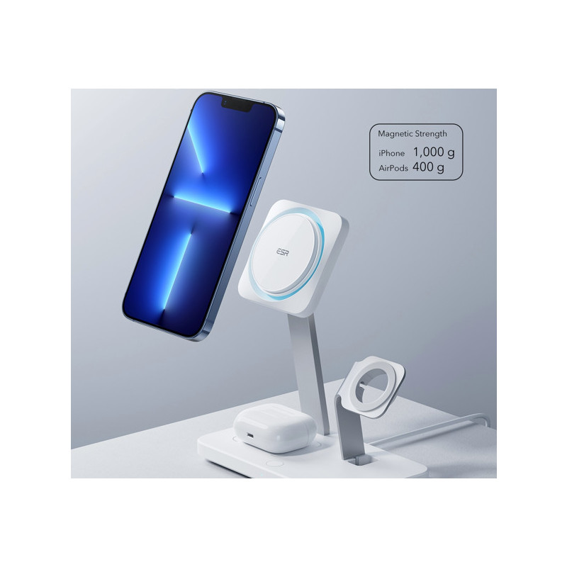 ESR HaloLock 3-in-1 Wireless Charger with CryoBoost