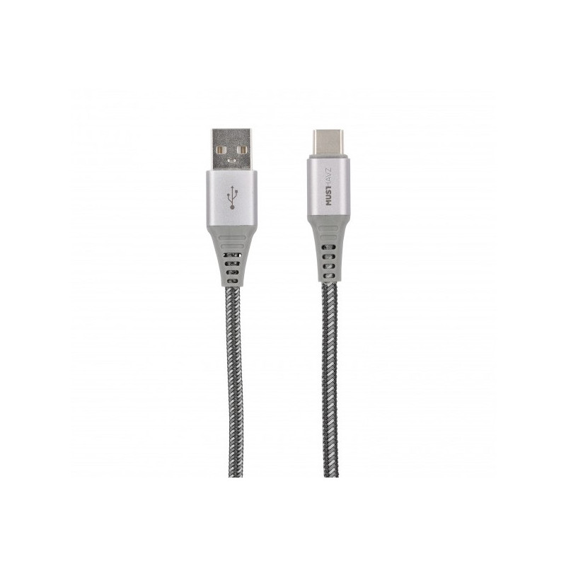 Musthavz USB-A 2.0 to USB-C Nylon Cable 1m