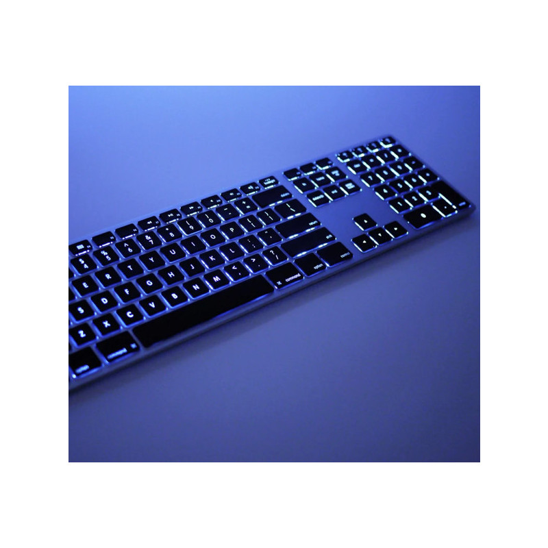 Matias Wireless Keyboard US QWERTY with Backlight for MacBook space grey
