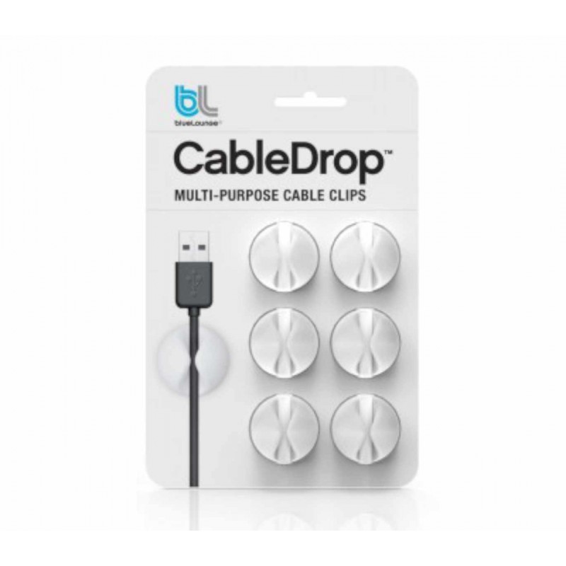 Bluelounge CableDrop 6-pack white