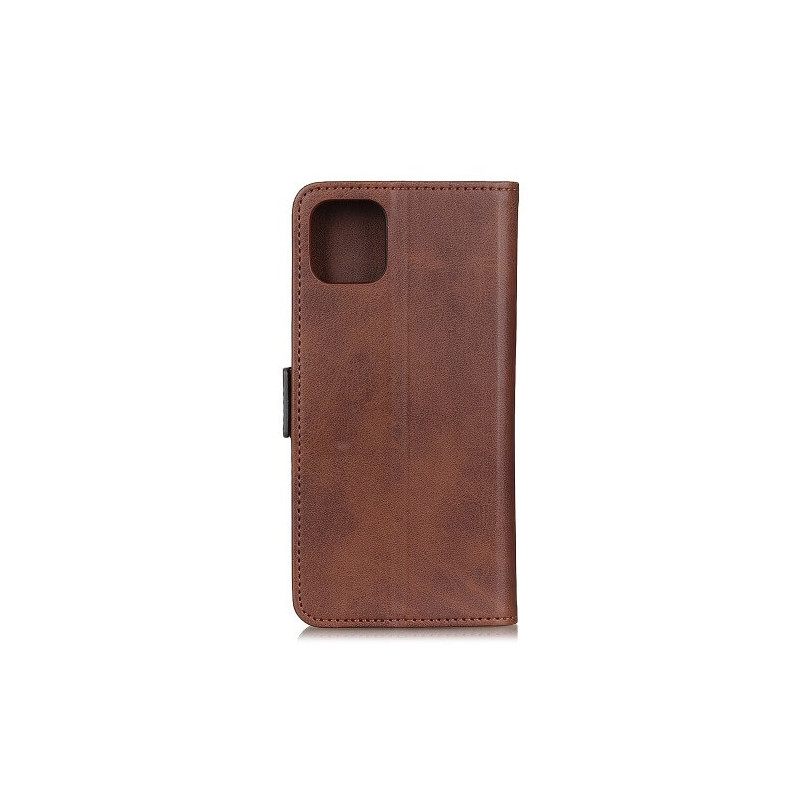 Casecentive Magnetische Leren Wallet case iPhone 12 / iPhone 12 Pro bruin