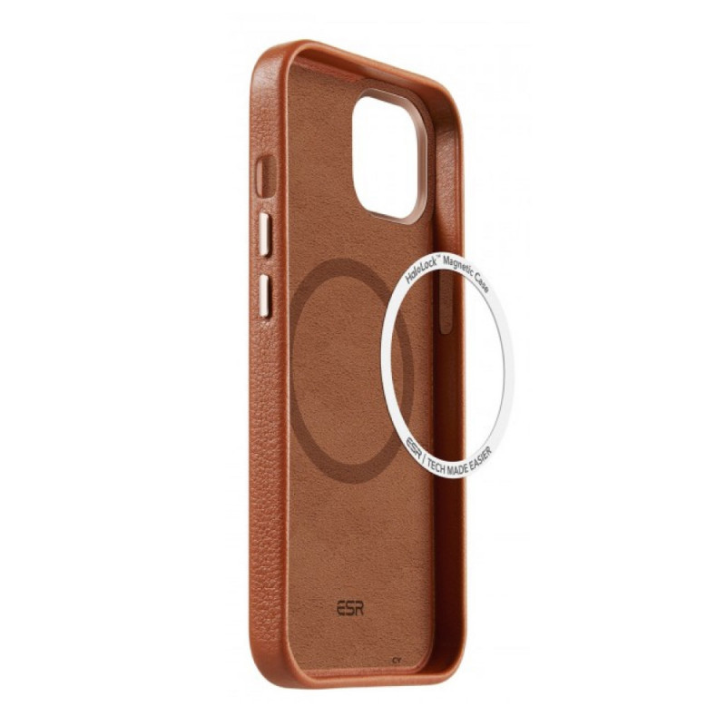 ESR Metro Leather Case HaloLock iPhone 13 brown