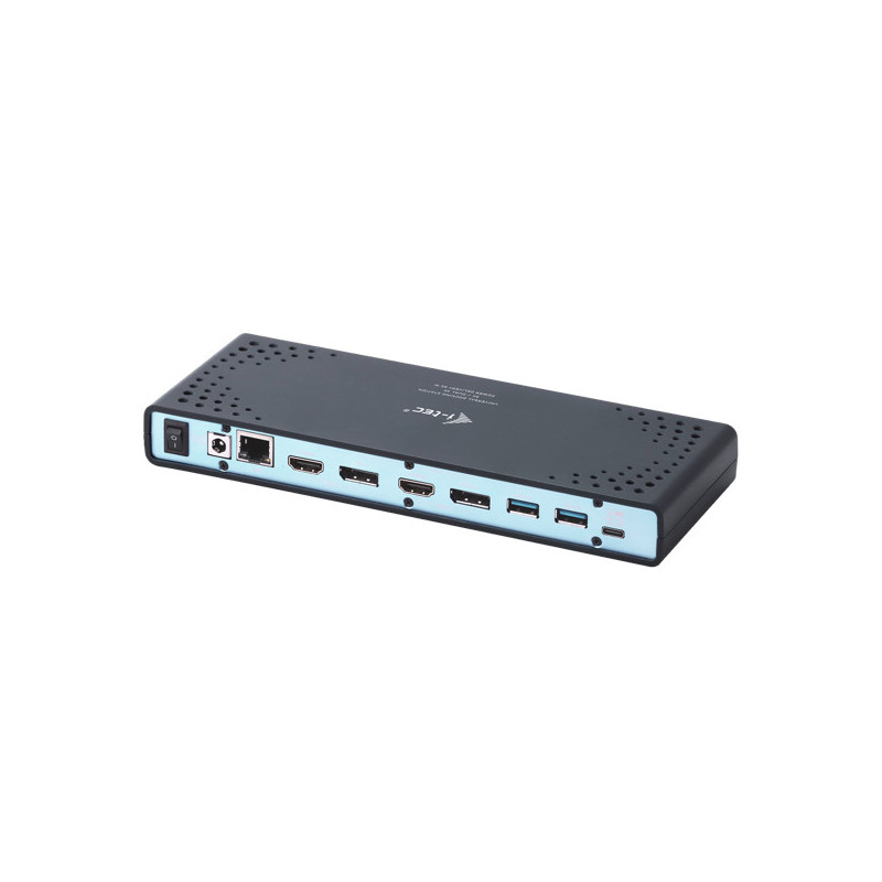 i-Tec USB-A / USB-C Dual DisplayPort 4K Docking Station Black