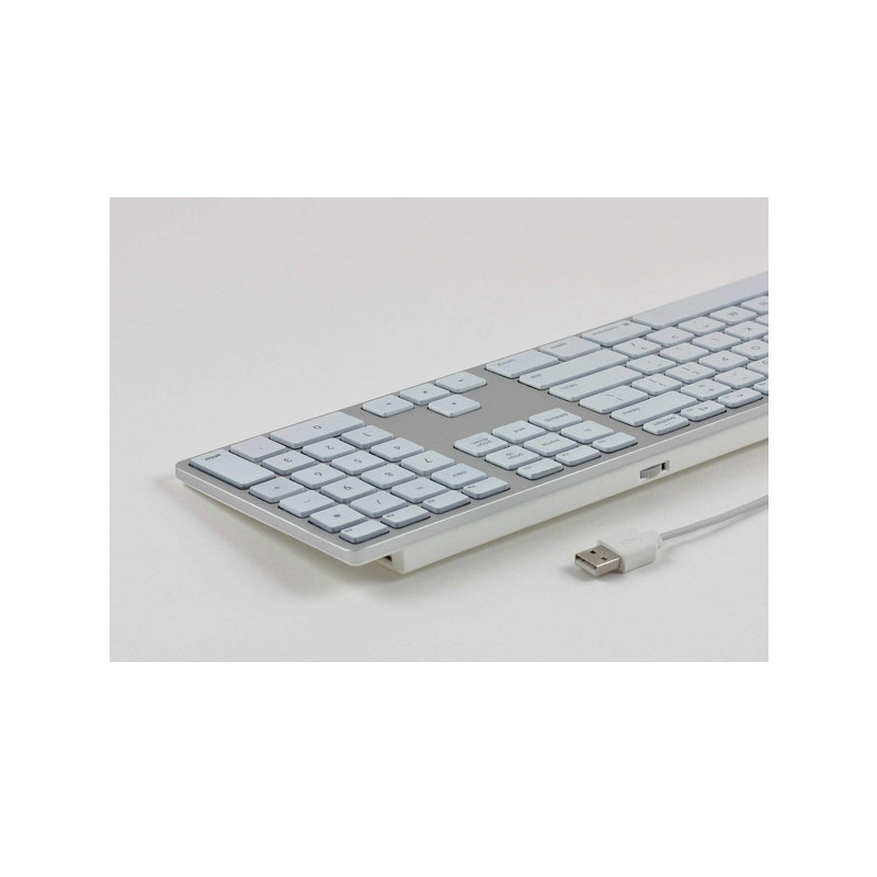 Matias Wired RGB Keyboard US QWERTY for MacBook Silver