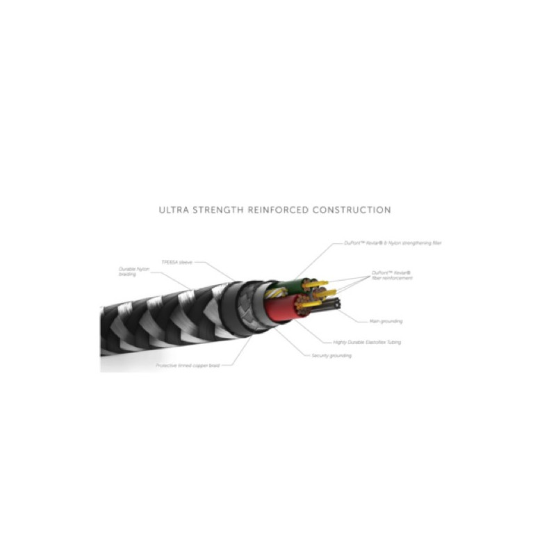 Native Union Kevlar Belt Lightning kabel 3m zwart