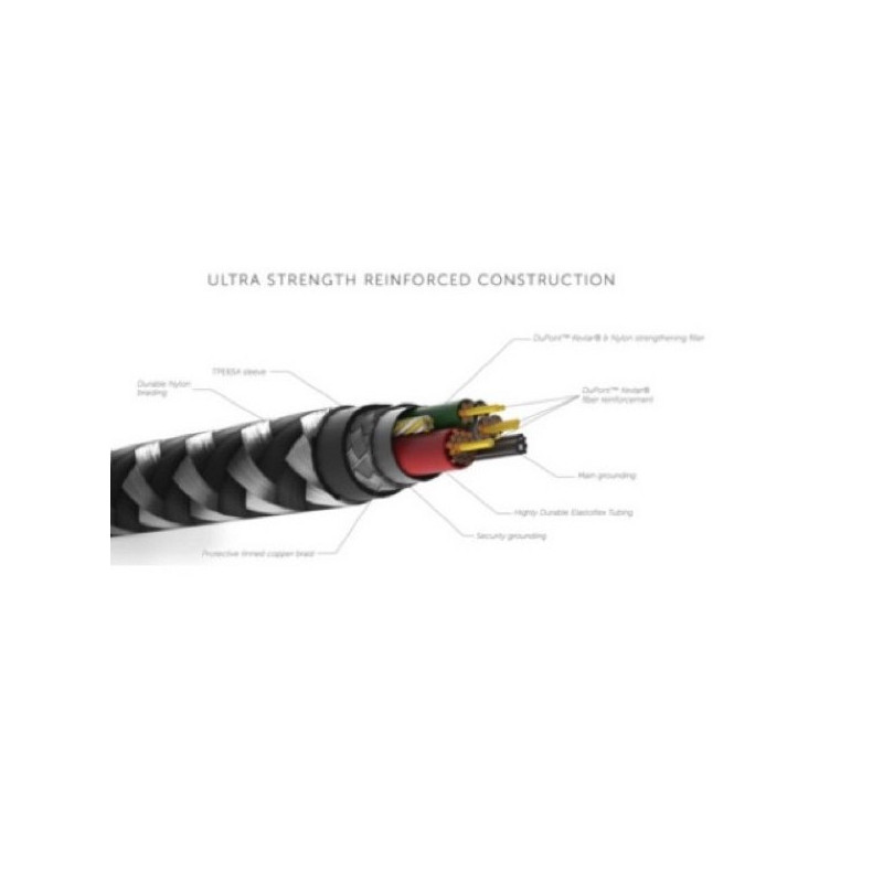 Native Union Kevlar Belt USB-C naar Lightning kabel 1.2m zebra