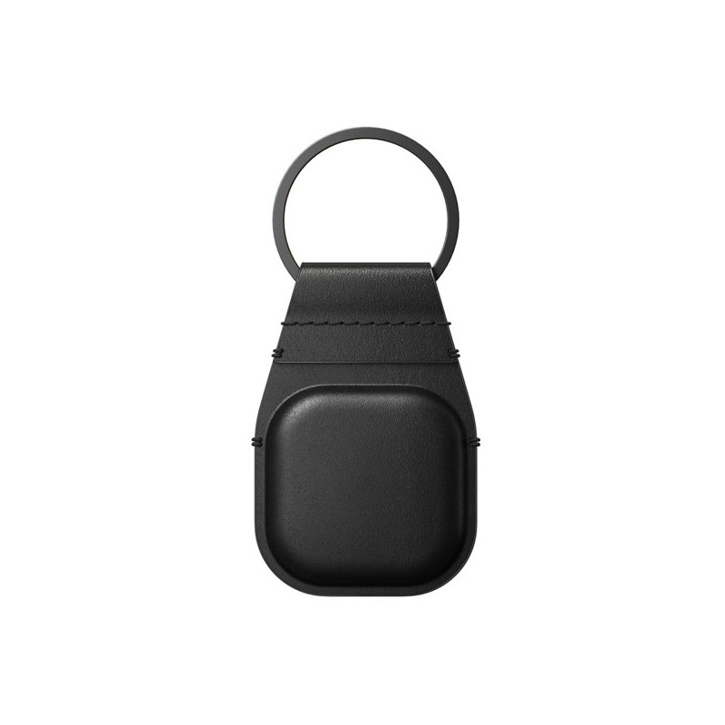 Nomad AirTag Leather Keychain black