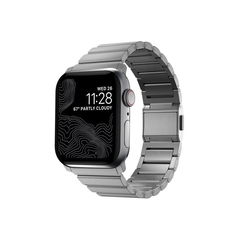 返品?交換対象商品】 NOMAD applewatch titanium band 44mm