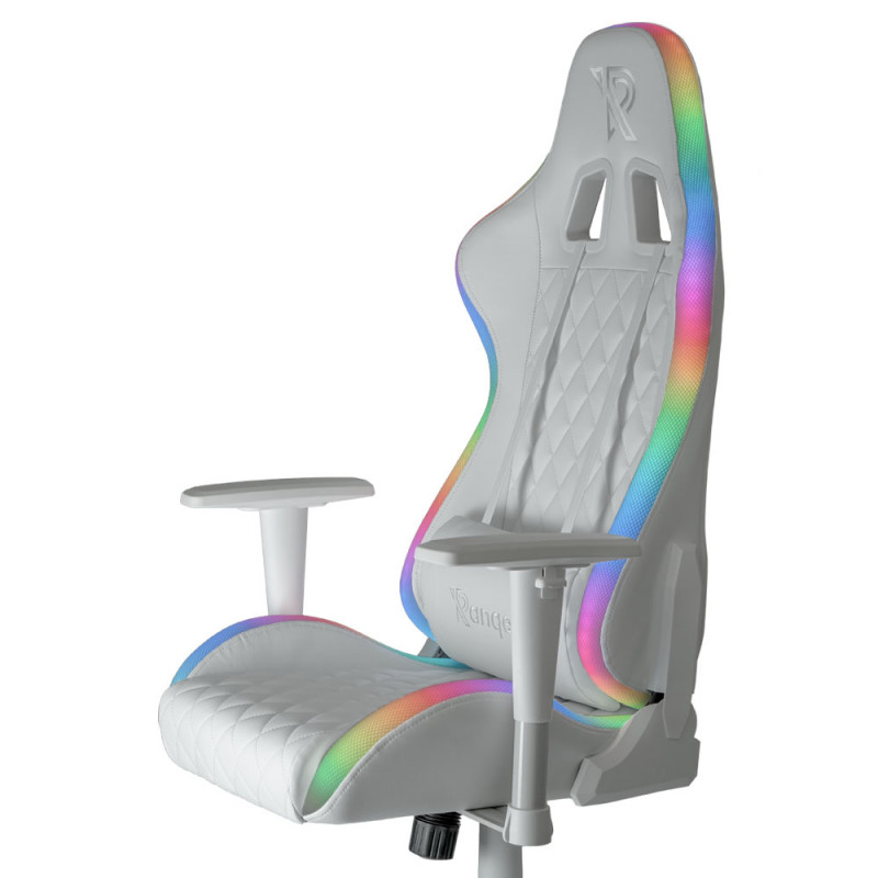 Ranqer Halo - Gaming chair RGB / LED - white