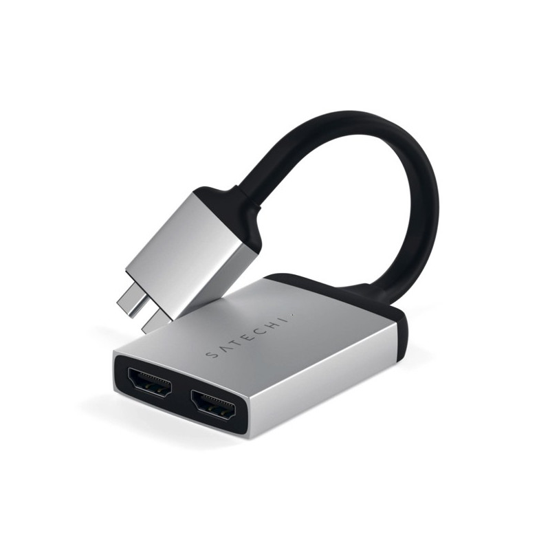Satechi Type-C Dual HDMI Adapter silver