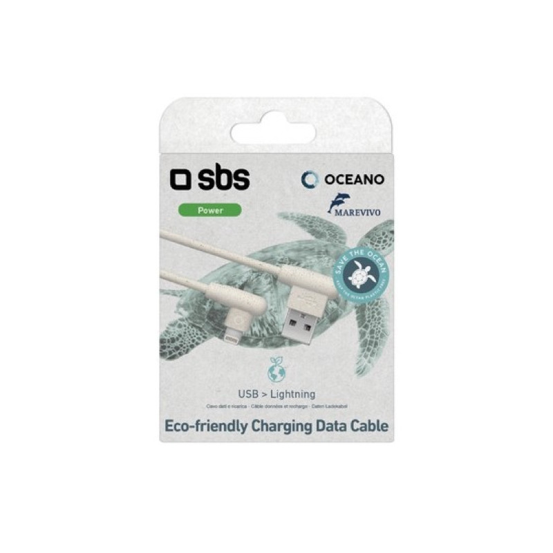 SBS Eco-friendly Lightning cable 1m wit