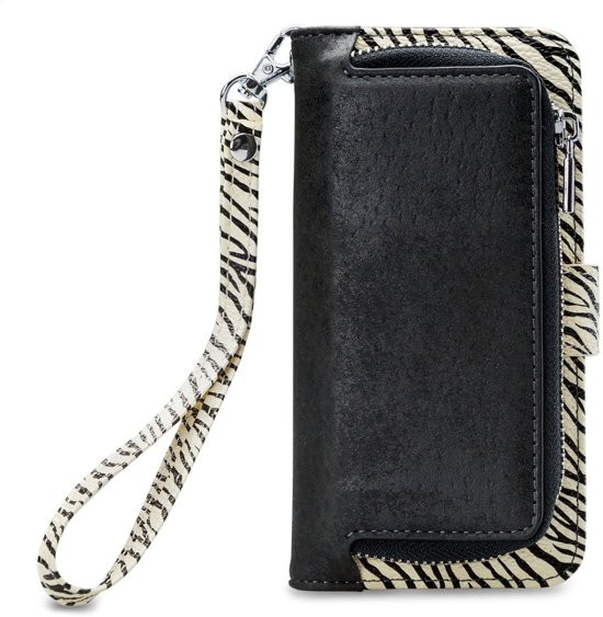 Mobilize 2in1 Gelly Wallet Zipper Case iPhone XR zwart/zebra