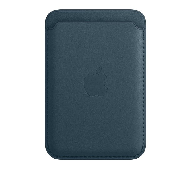 Apple Leather Card Holder with MagSafe (1st gen) for iPhone Baltic blue