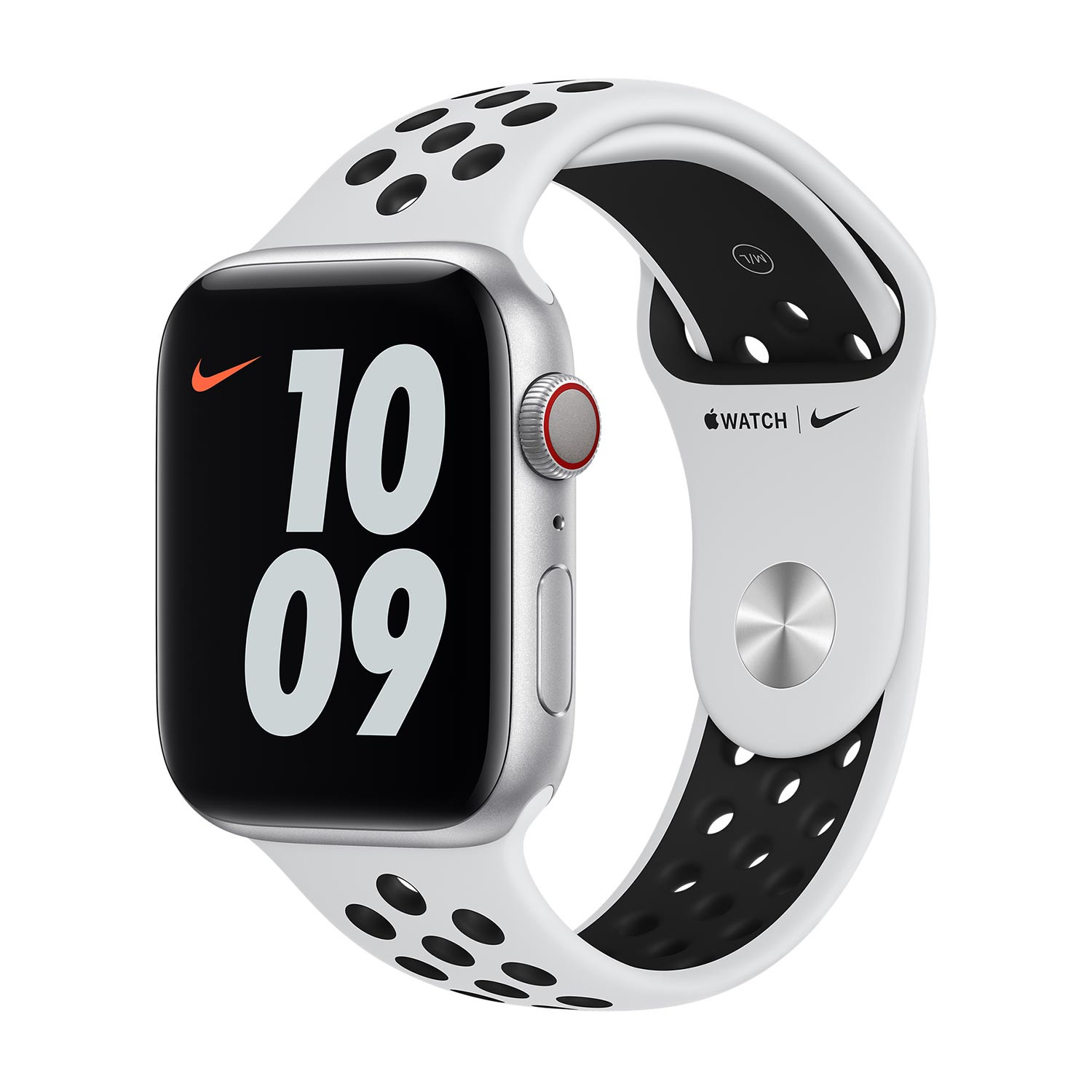 Apple Nike Sport Band Apple Watch 42mm / 44mm / 45mm / 49mm Pure Platinum /  Black