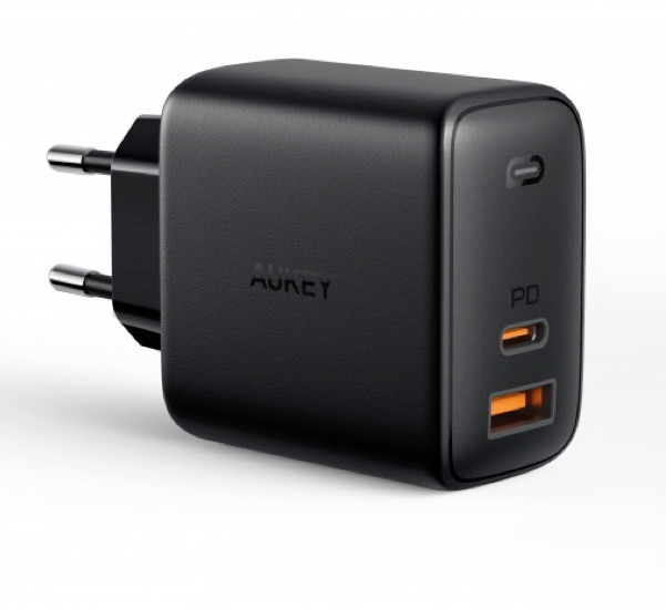 Aukey 2 Port Power Delivery Charger 65W (USB A + USB C)