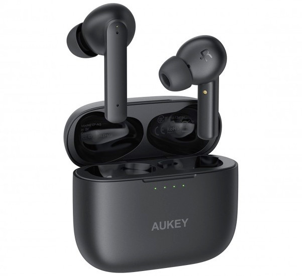 Aukey True Wireless Noise Cancelling Bluetooth earbuds black