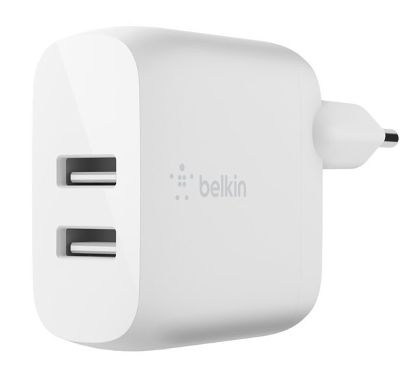Belkin Dual USB-A Charger 24W + Lighting kabel