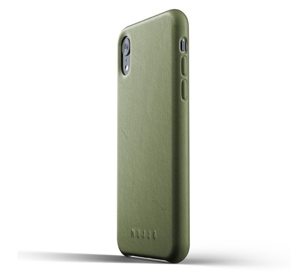 Mujjo Leather Case iPhone XR groen