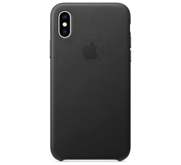 Apple leather case iPhone X / XS black