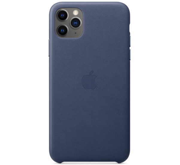 Apple leather case iPhone 11 Pro Max Midnight Blue