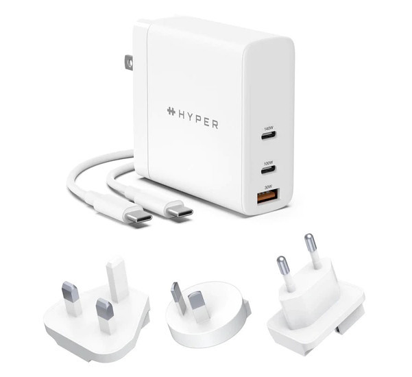 Hyper HyperJuice 140W Global USB-C Charger white