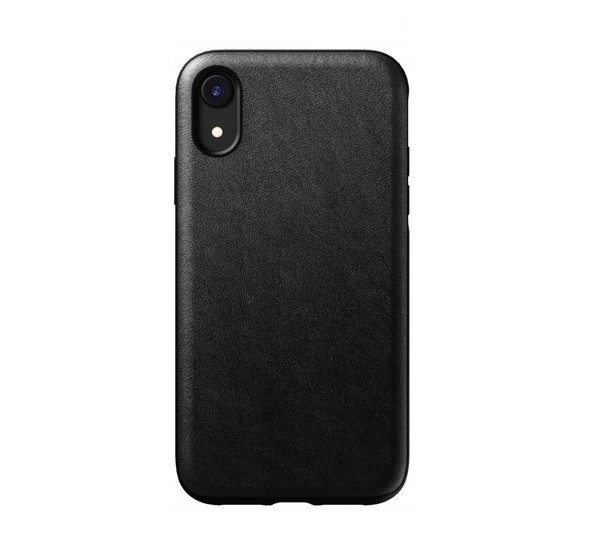 Nomad Rugged Case Leather iPhone XR zwart